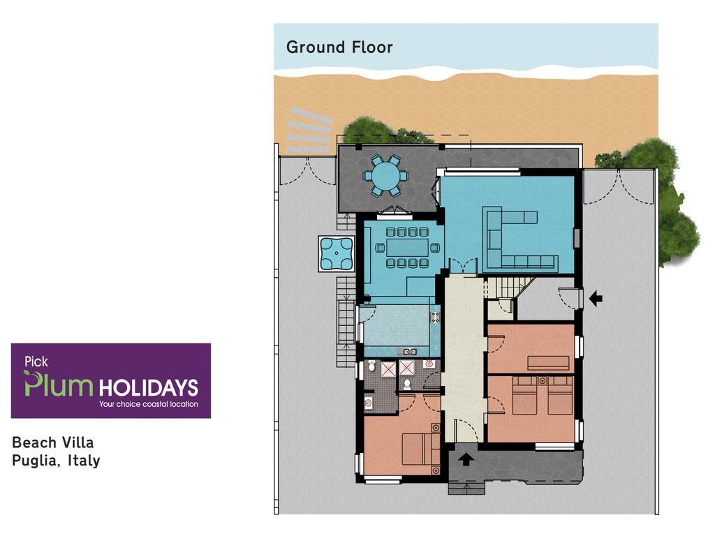 Luxury Beach Villa Puglia Italy Pulsano Kültér fotó
